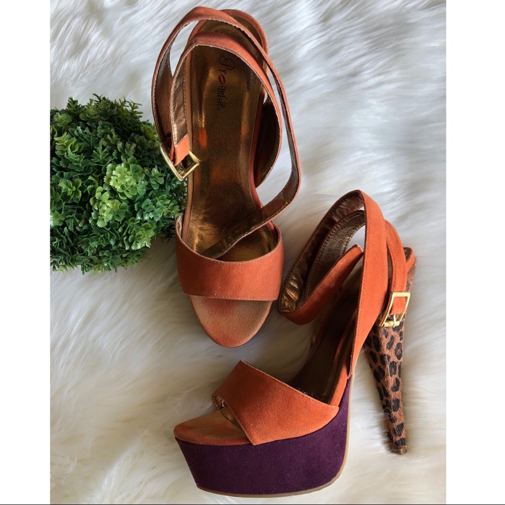 Leopard Platform Stiletto Heels